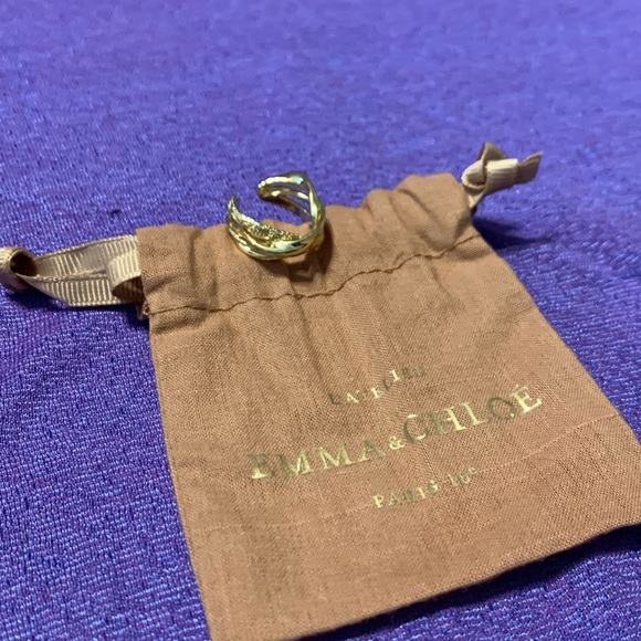 Sz 6 L'Atellier Paris Emma & Chloe Gold Ring - Picture 16 of 16